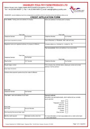 Credit Application
